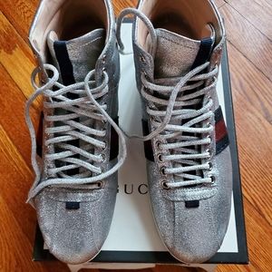Gucci Women Glitter Sneakers Size 9 1/2
